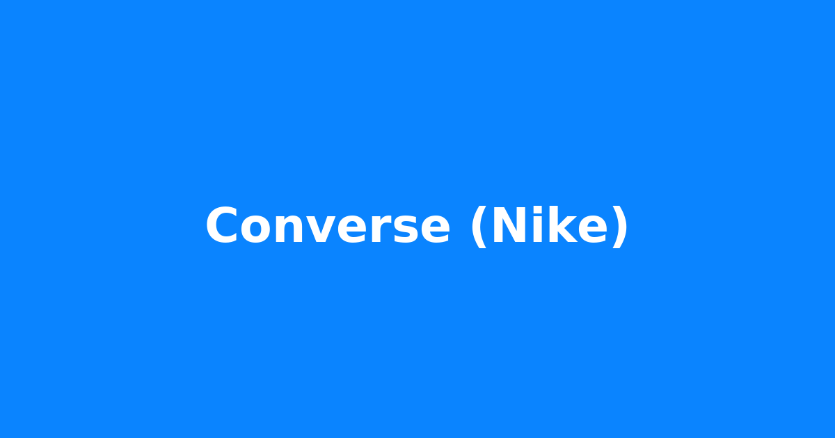 Nike (Converse Korea)