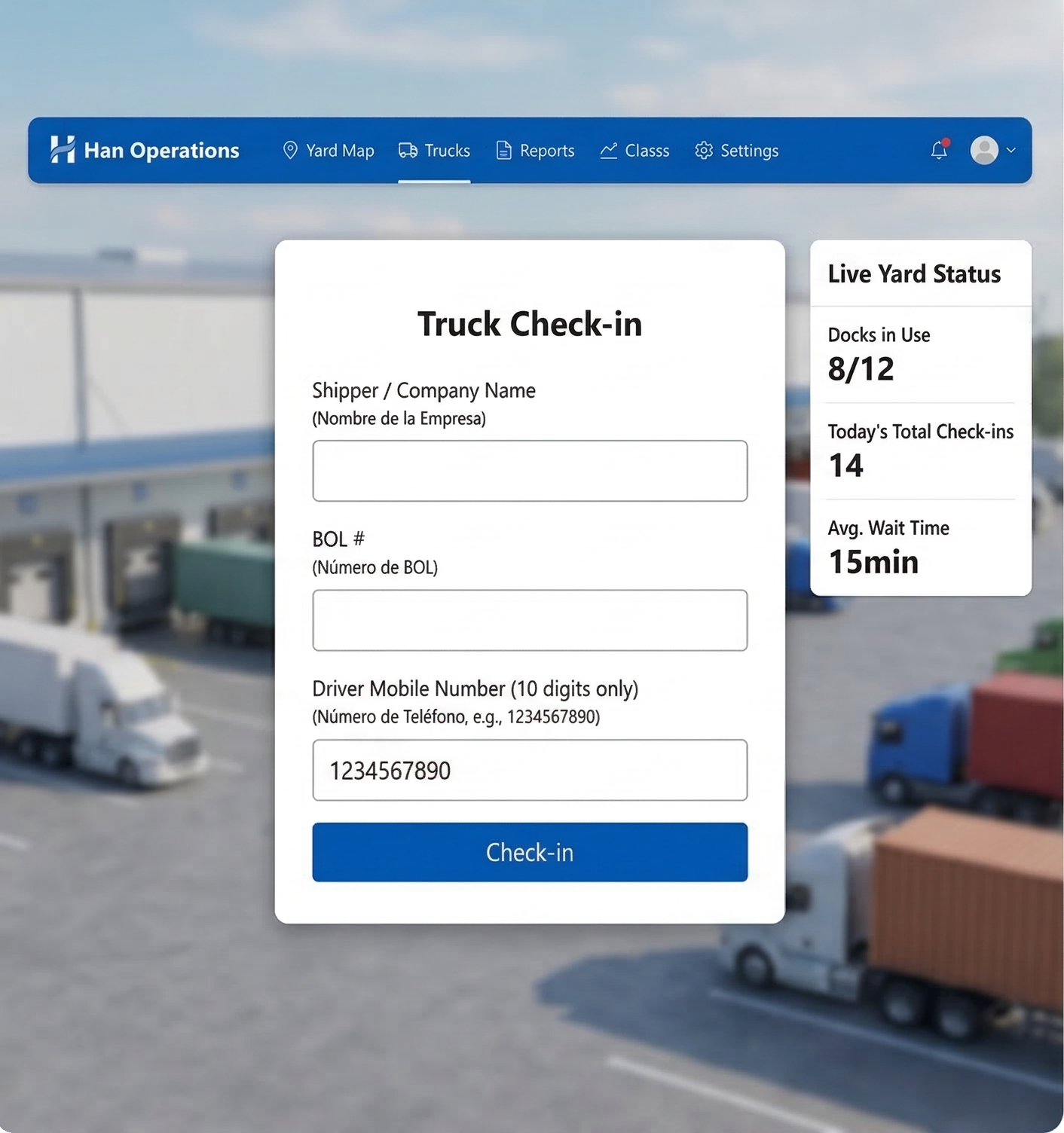 Smart Truck Check-in System (B2B SaaS)